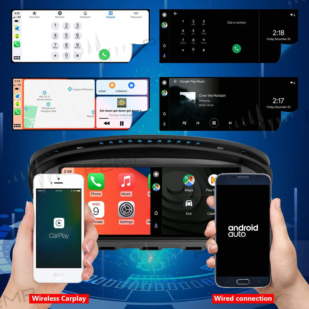 BMW E60 E90 CIC Android Carplay Screen, 8-core 4GB+64GB Android Auto Display B181