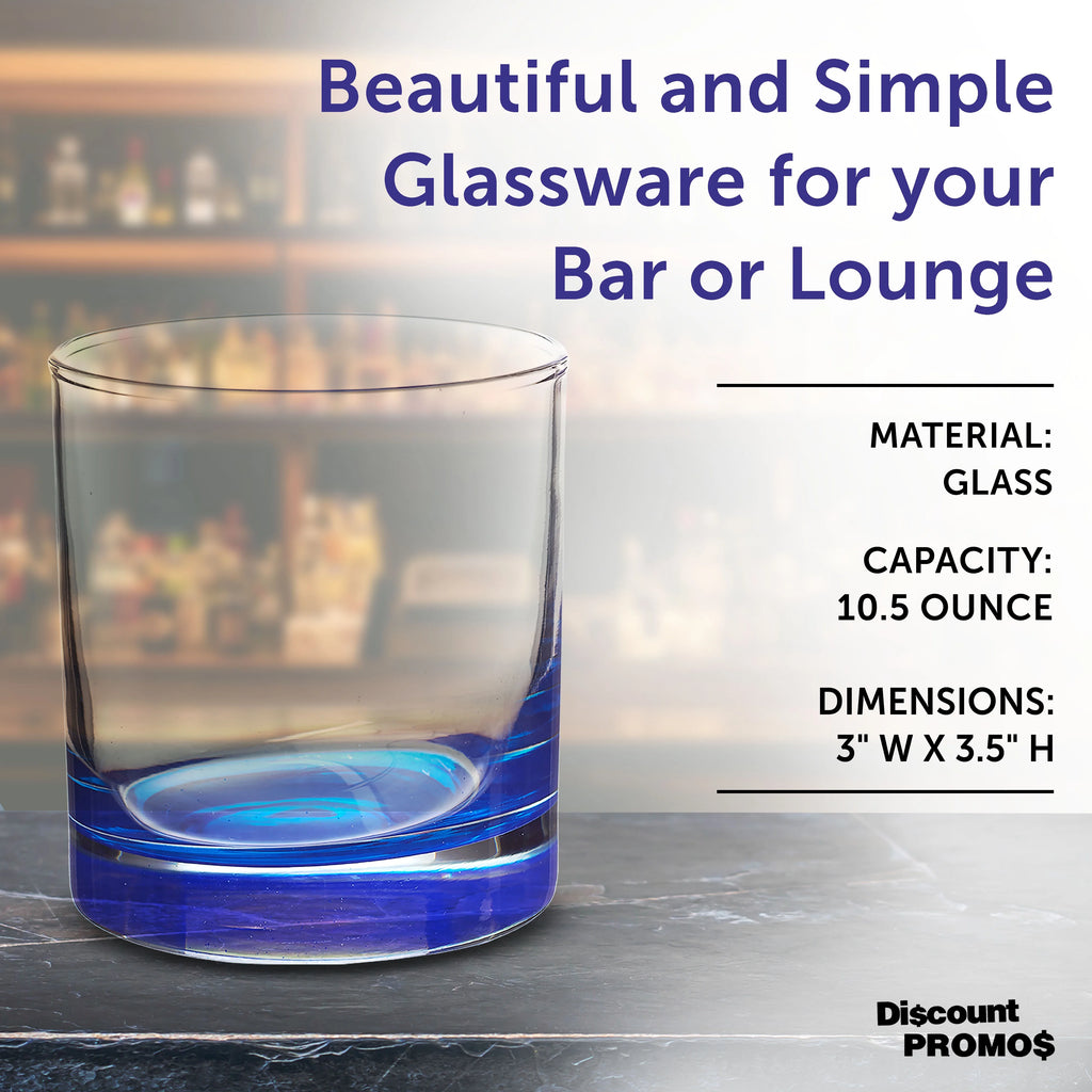 Blue 10.5 oz Whiskey Glass Set of 12 N210