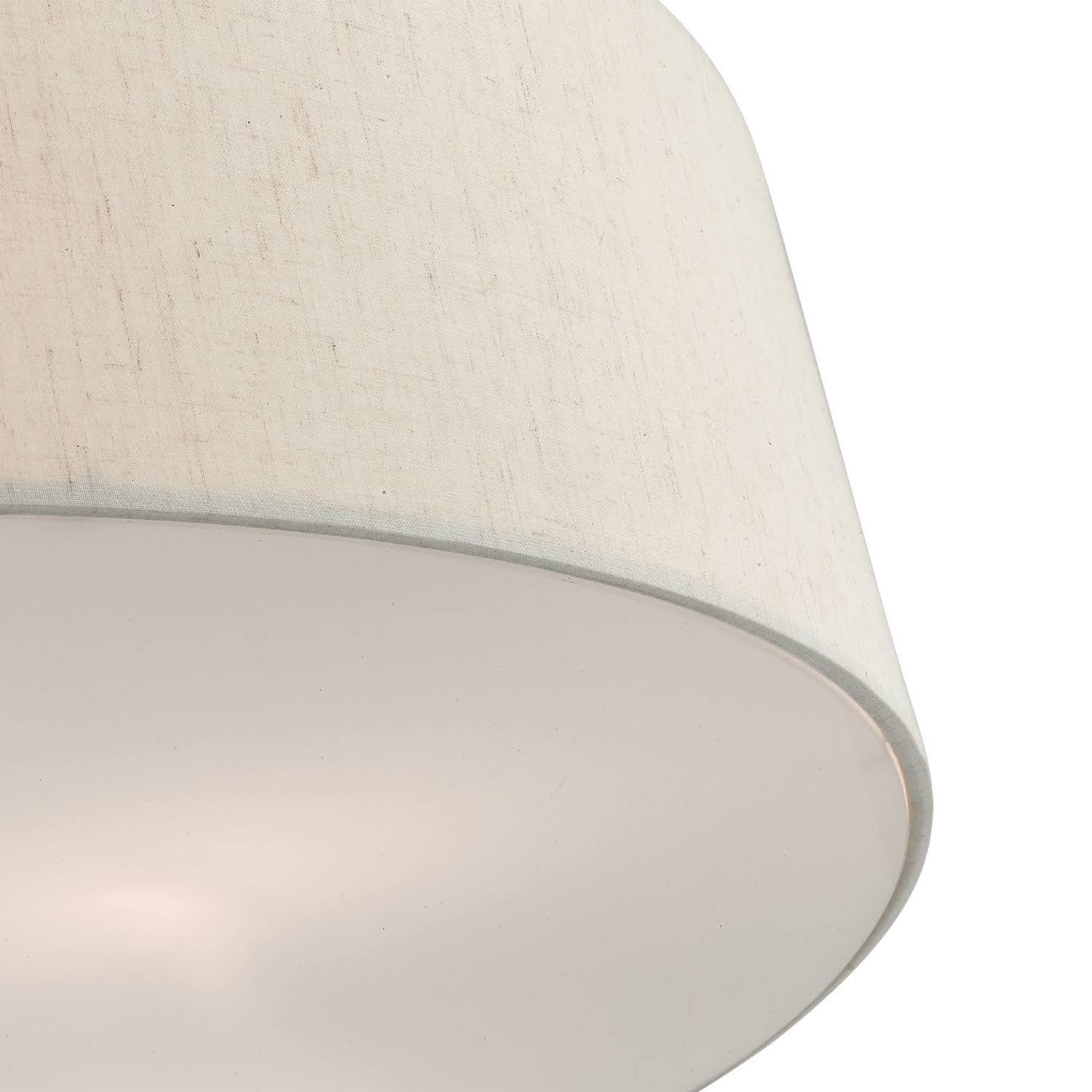 6 Light English Bronze Semi Flush Mount O5164
