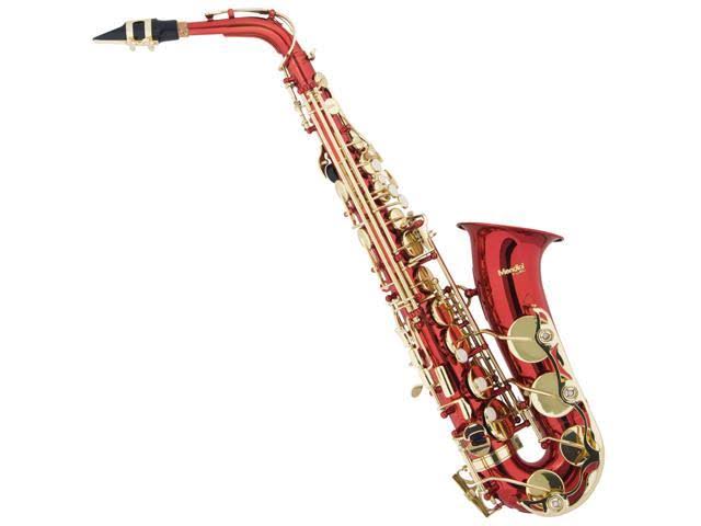 Red Lacquered E-flat Alto Saxophone with Case A36164