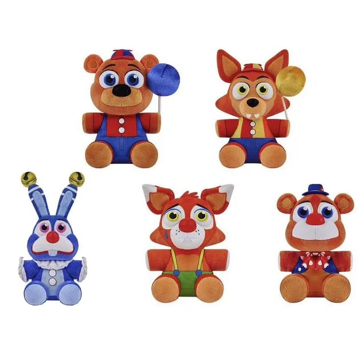 SET OF 5 (7 inch) Collectible Plushes L9446