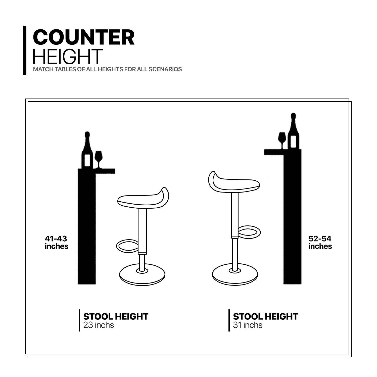 3 Piece Bar Table and Chair Set with Rotatable Tall Bistro Stools K68016