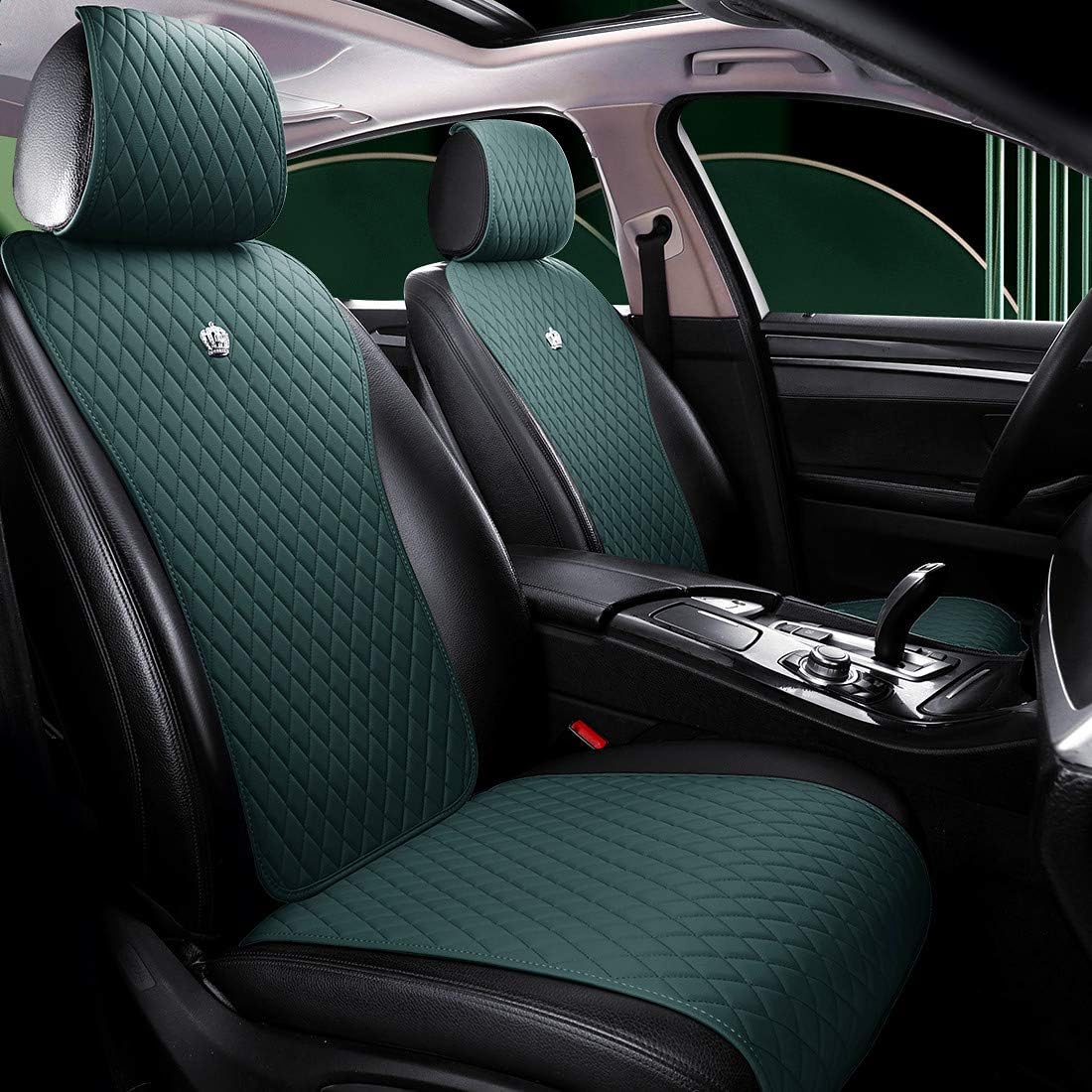 Black Leather Car Seat Covers 11PCS S377733