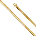 14K Solid Gold Miami Cuban Chain 5.9 mm 8.5'' Chain D6096