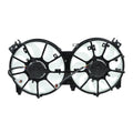 Dual Radiator A/C Condenser Cooling Fan Assembly 12V Black Slim Fan Pack of 2 D243762