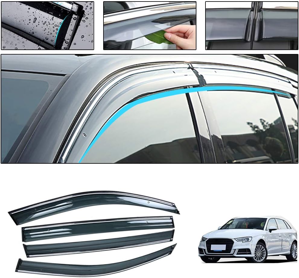 Smoke Side Window Deflectors for A3 Hatchback 2010-2013 A795953