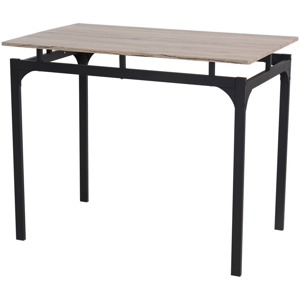5 Piece Kitchen Table and 4 Stools Dining Set with Metal Legs N7102