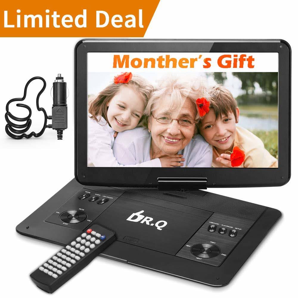 14.1 inch Portable DVD Player with 6000mAh Rechargeable battery M92585