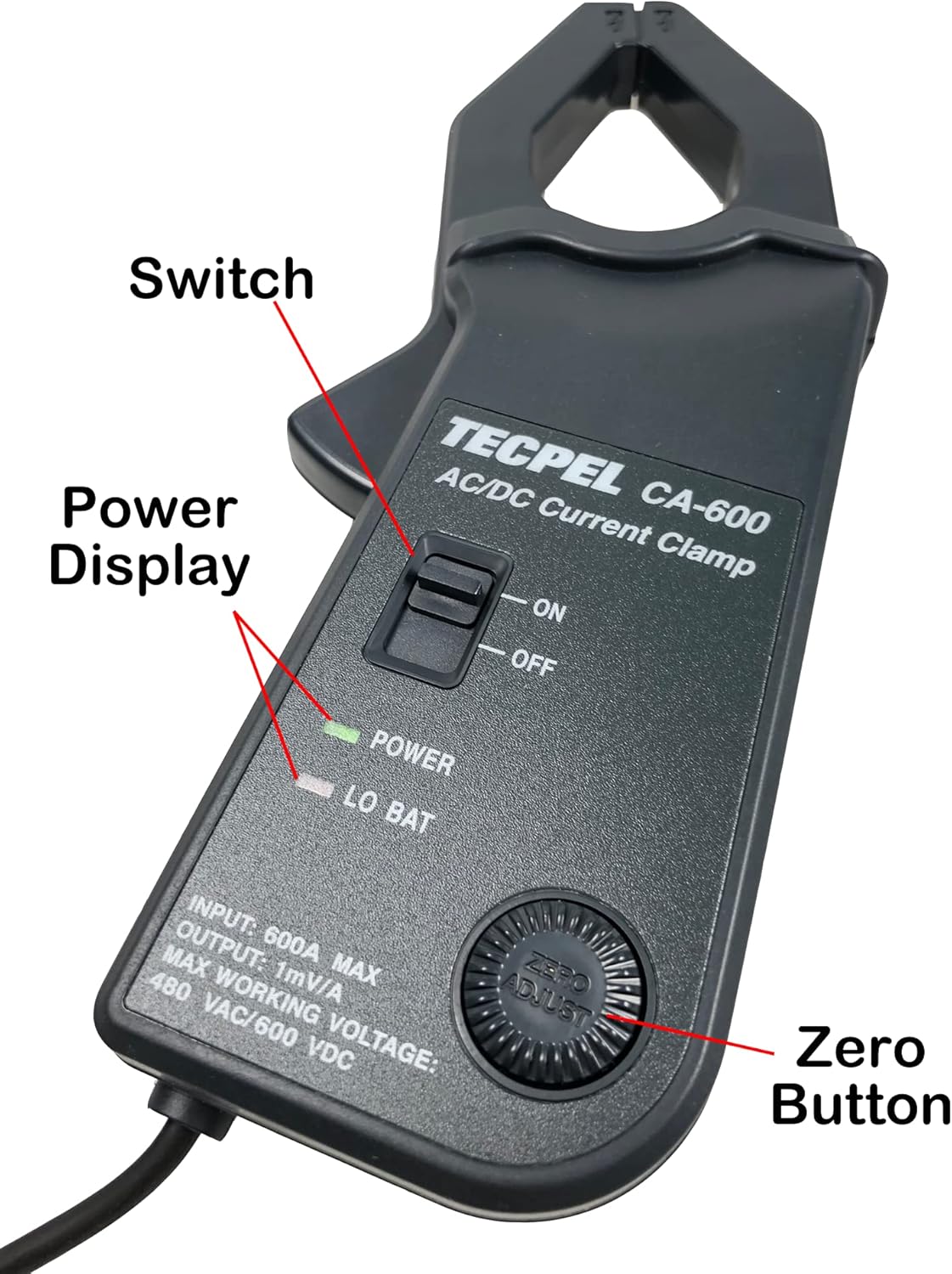 AC/DC Current Clamp Transmitter Probe 600A S440266