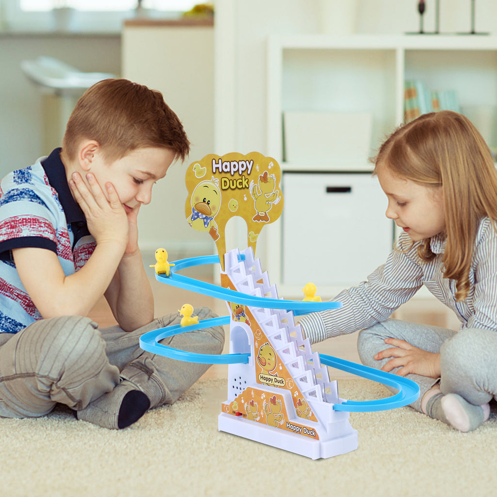 Duck Roller Coaster Toys 4 Pieces Educational Toys with Race Track M3427