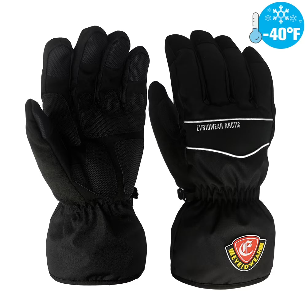Waterproof Ski Gloves, 3M Thinsulate Winter Gloves (M, Black) A5207