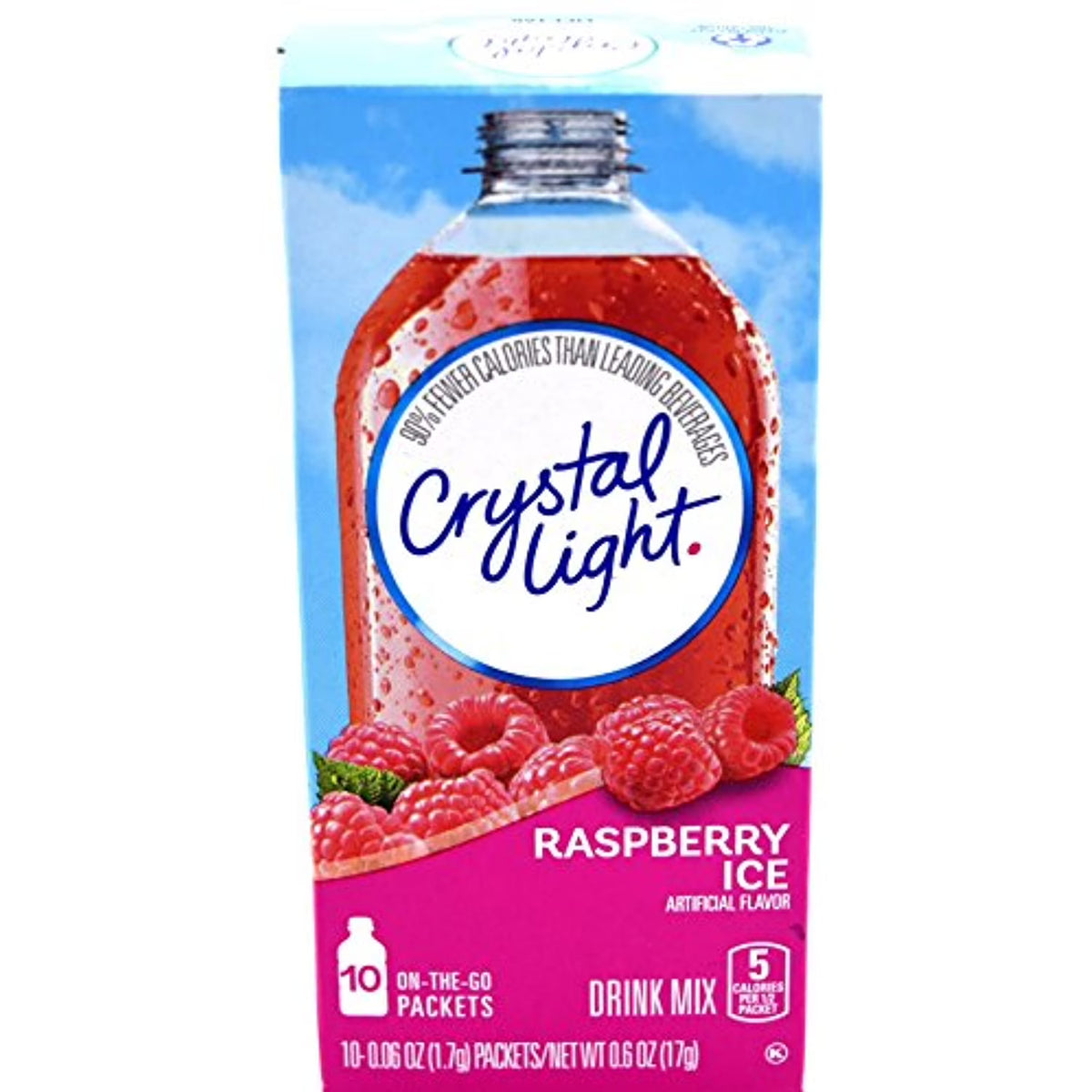Raspberry Ice Drink Mix, 10-Packet Box (Pack Of 5) E255273