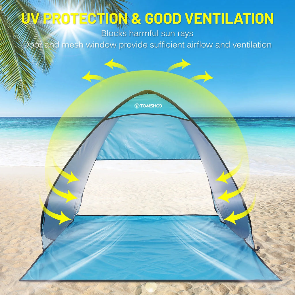 Pop Up Beach Tent with Carry Bag O118061