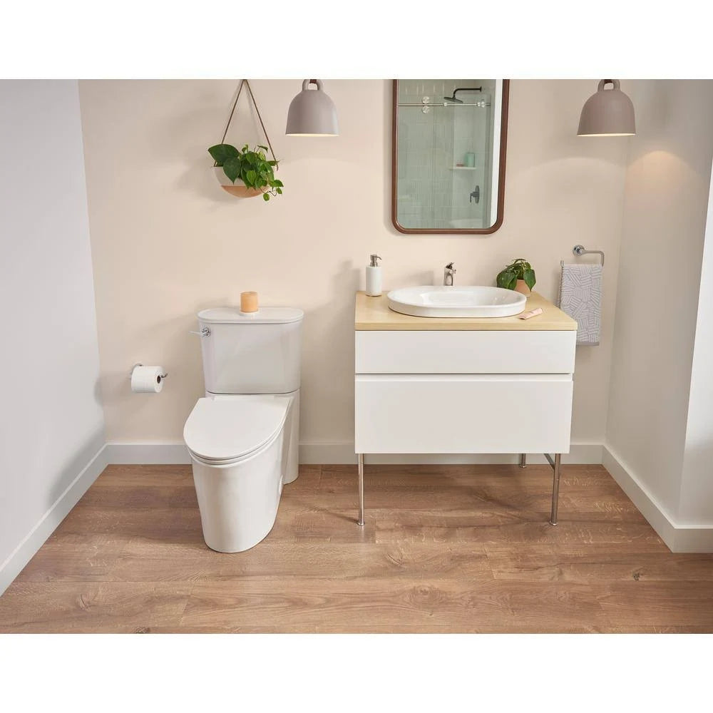 White Double Drawer Bath Vanity Cabinet I5500