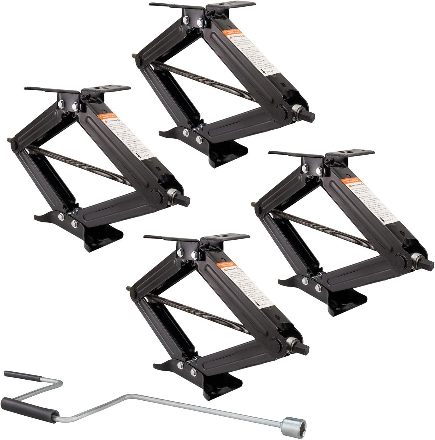 RV Scissor Jack 5000 LB Capacity 24" 4-Pack M5963