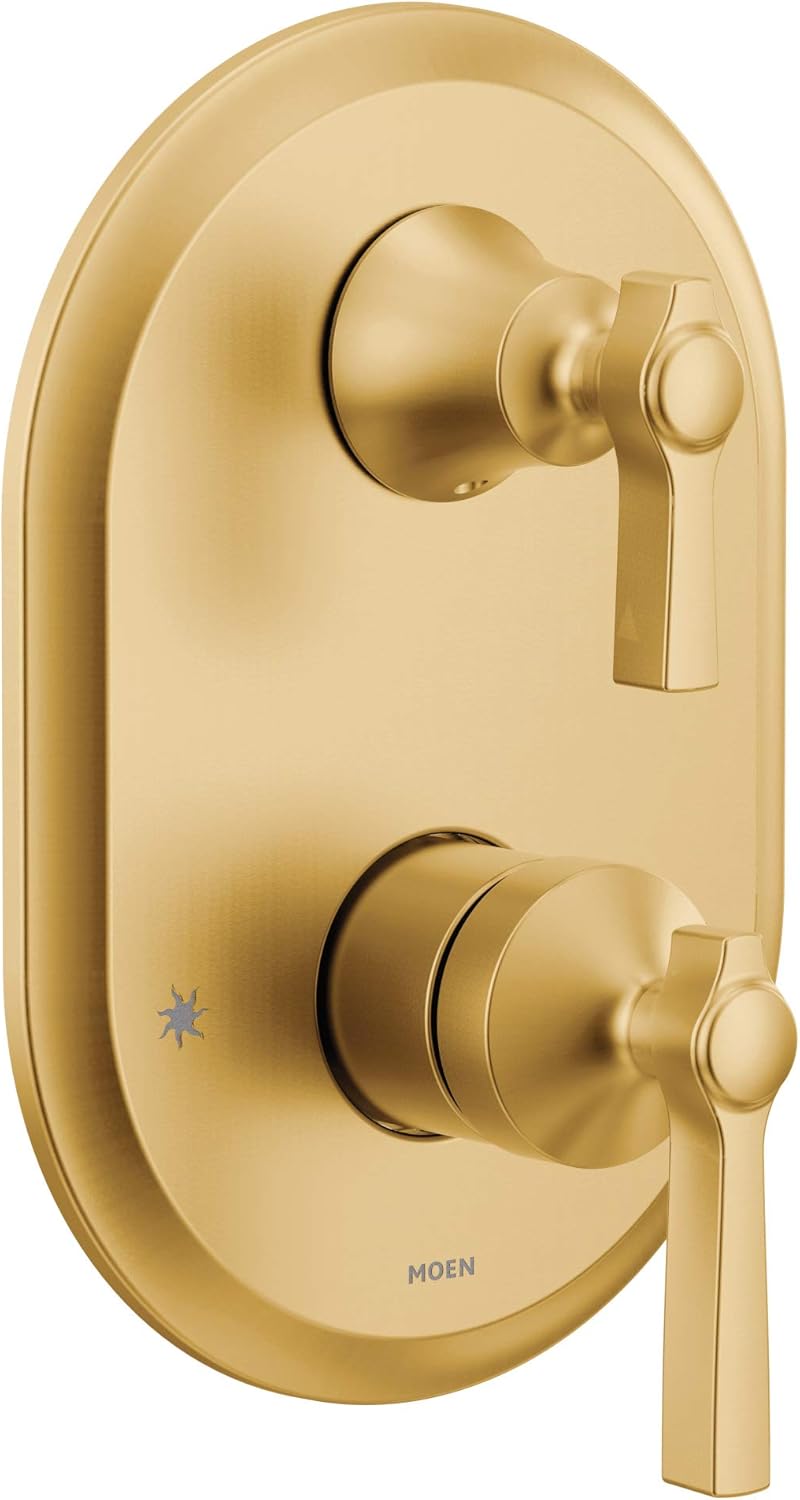 Chrome 2-Handle Shower Trim with Integrated Transfer M374