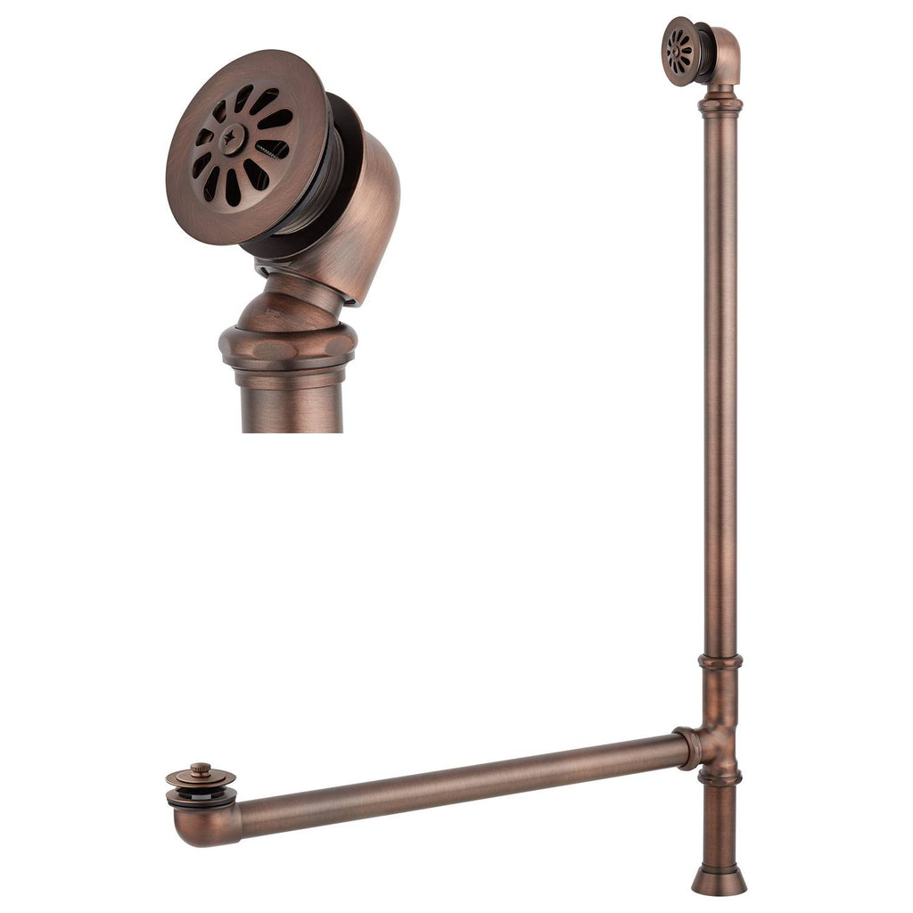 Lift and Turn Tub Drain with Swivel Head and Daisy Wheel Overflow Q32164