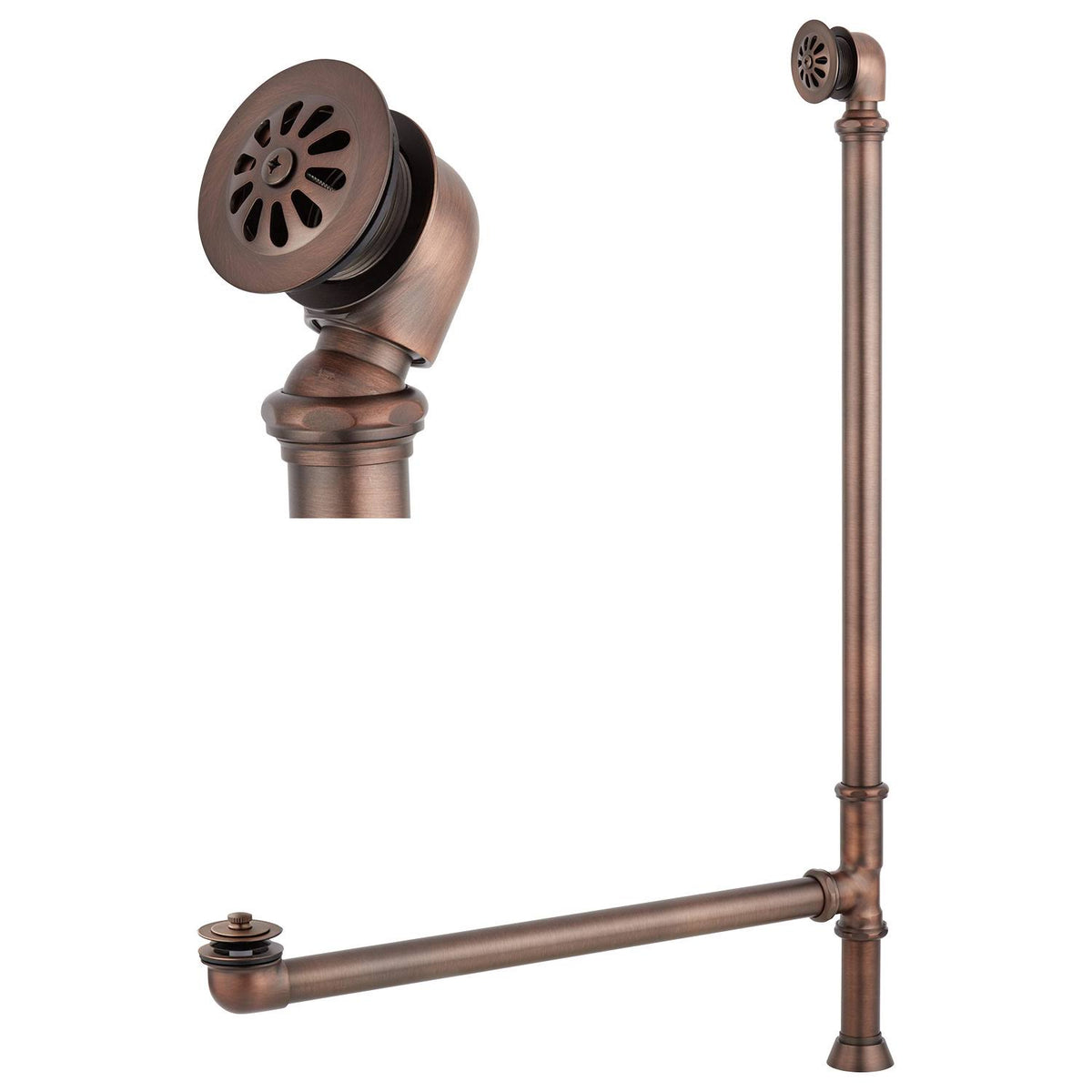 Lift and Turn Tub Drain with Swivel Head and Daisy Wheel Overflow Q32164