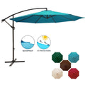 Turquoise Steel Cantilever Outdoor Patio Umbrella H42461