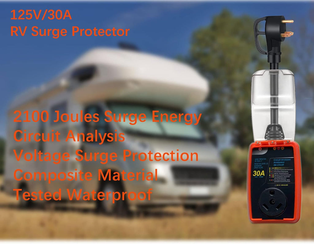 30 Amp Surge Protector with Waterproof Cover E521