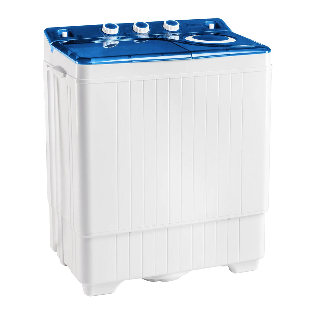 Semi-automatic Twin Tub Washing Machine, 26Lbs, White&Blue G9526