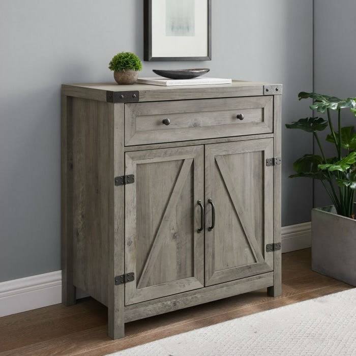 Grey Wash Accent Storage Cabinet A737