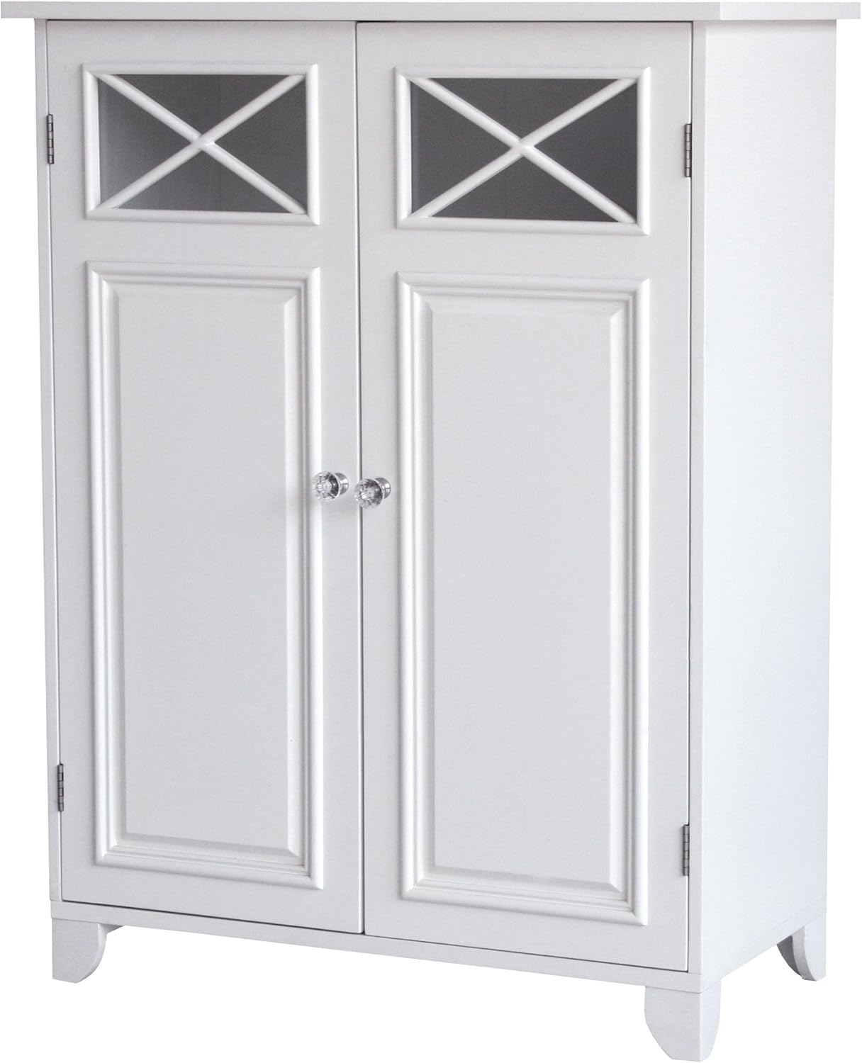 White Bathroom Floor Cabinet D9383
