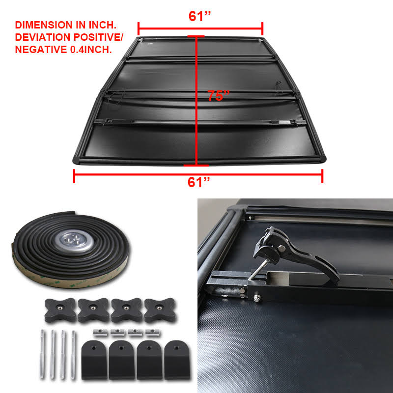 Tri-Fold Tonneau Cover for Nissan Frontier King Cab T8023