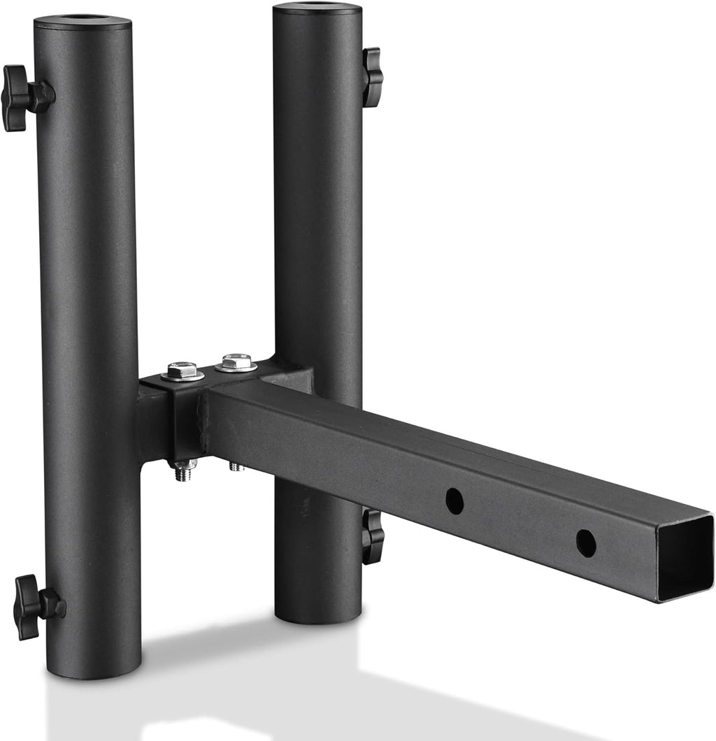 2 Hitch Mount Flagpole Holder with Anti-Wobble Screw Black O1278