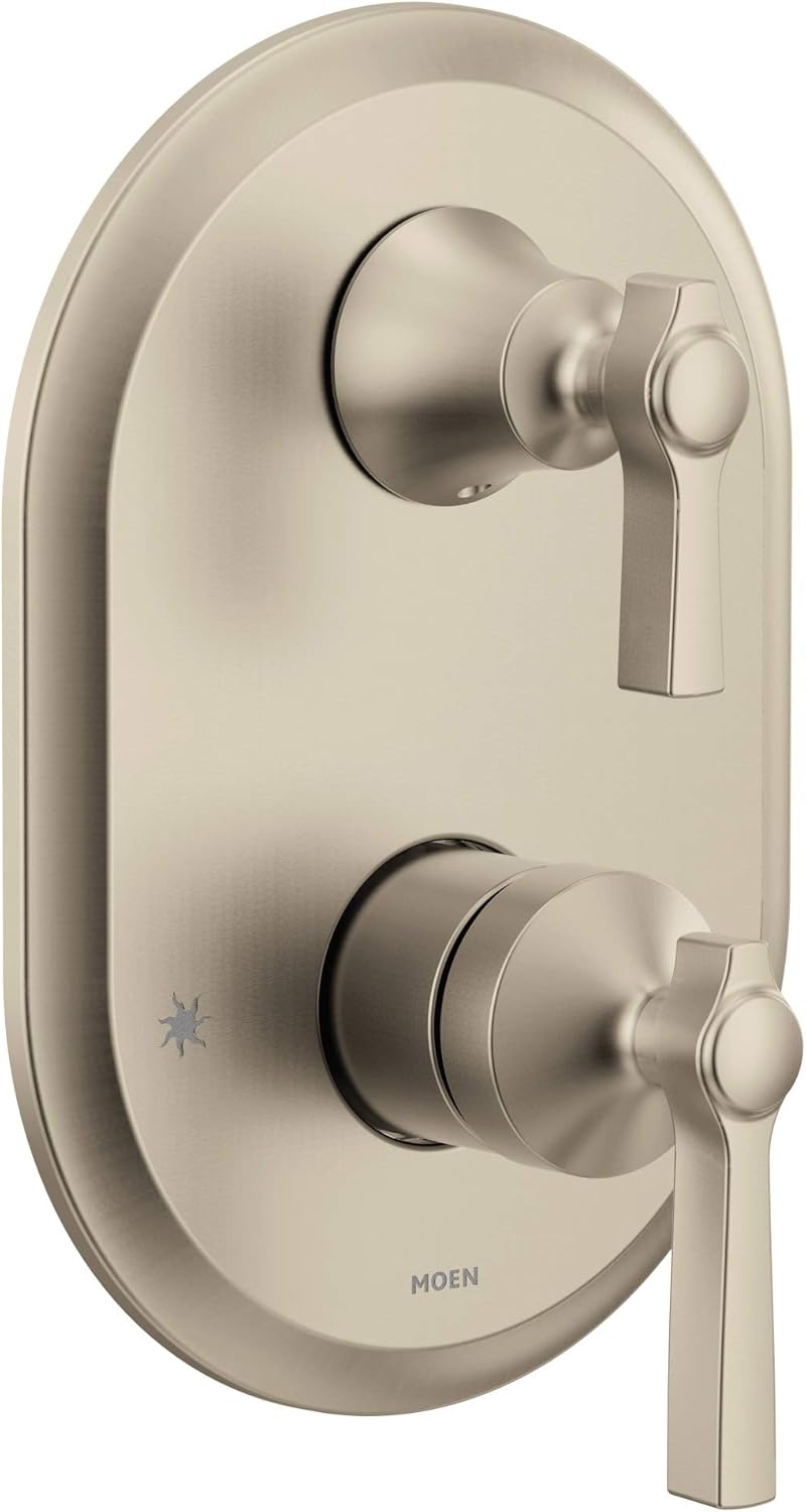 Chrome 2-Handle Shower Trim with Integrated Transfer M374