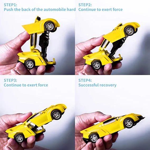 3 Pack Transforming Robot Car Toy E924722