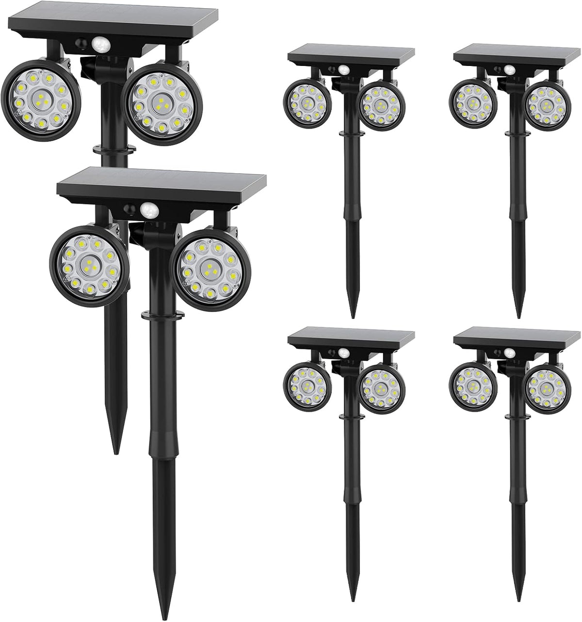 4 Pack Solar Motion Sensor Outdoor Spot Lights F321