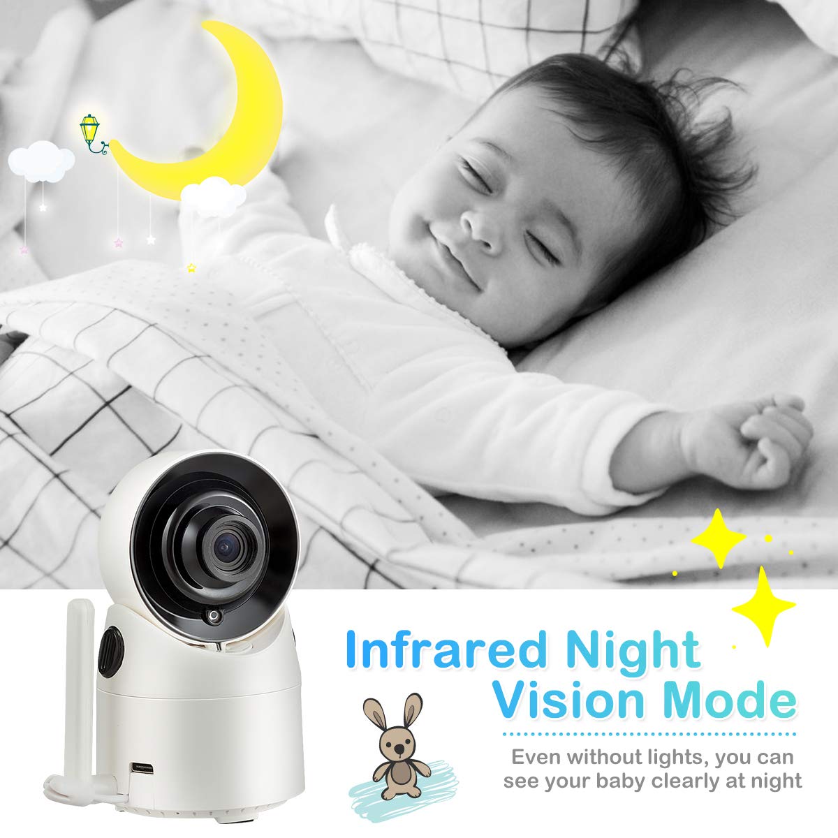 3.5'' LCD Video Baby Monitor with Night Vision X34207