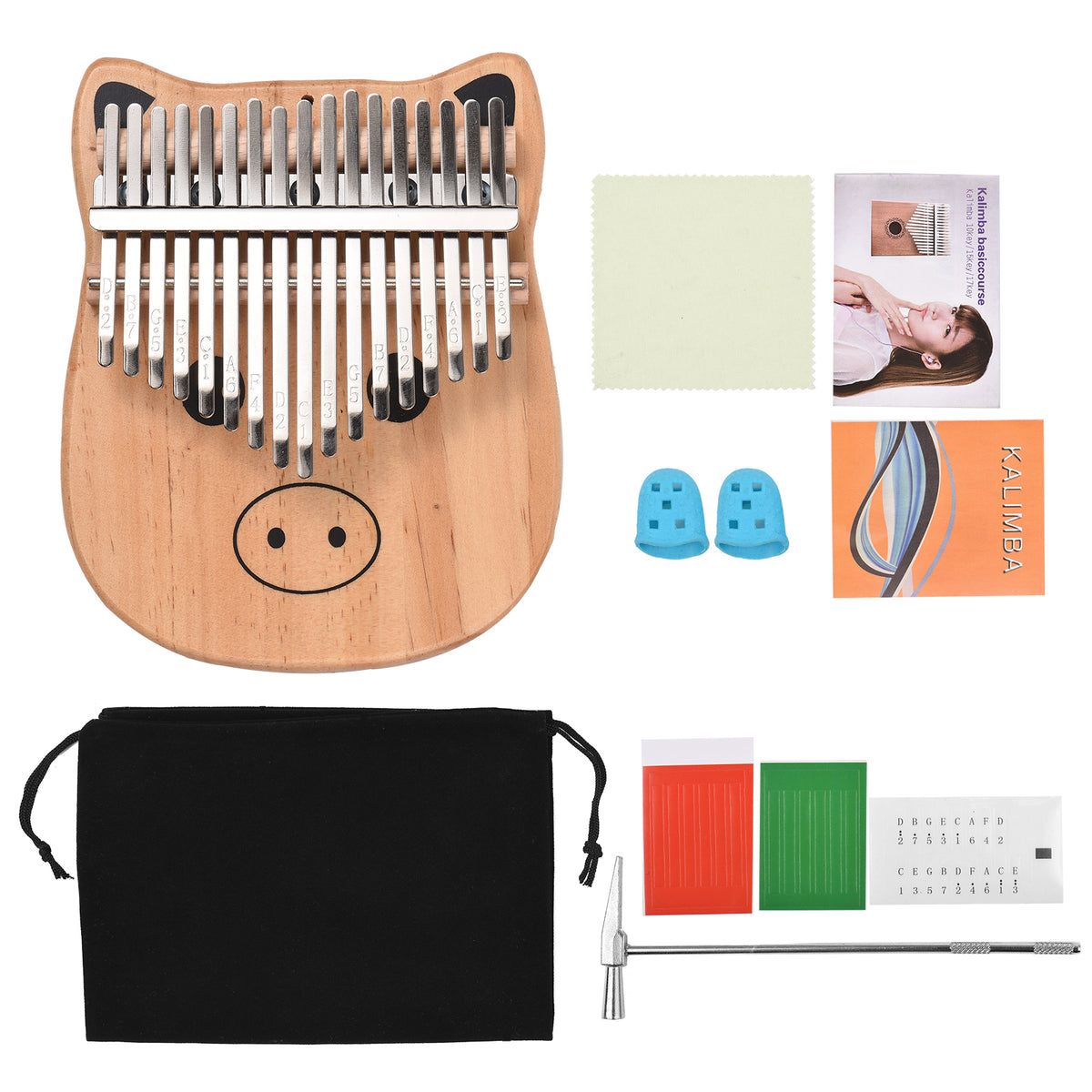 17-Key Portable Thumb Piano Y6167