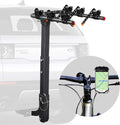 Bicycle Car Rack Bike Hitch Rack Double Foldable Bike Carrier Rack with 2'' Hitch Receiver, Bike Phone Mount, 4 Bike, Pack of 2 P5809