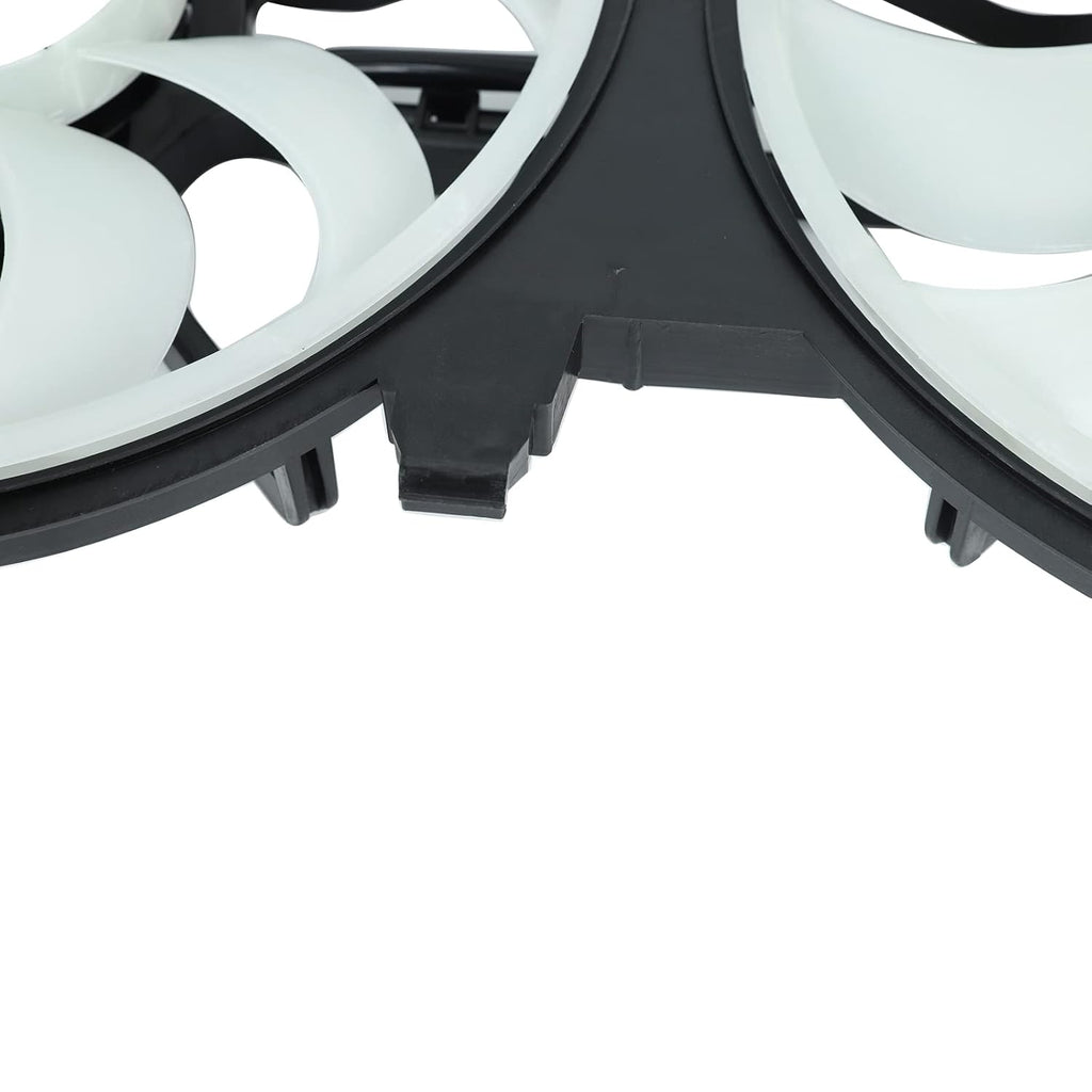 Dual Radiator A/C Condenser Cooling Fan Assembly 12V Black Slim Fan Pack of 2 D243762
