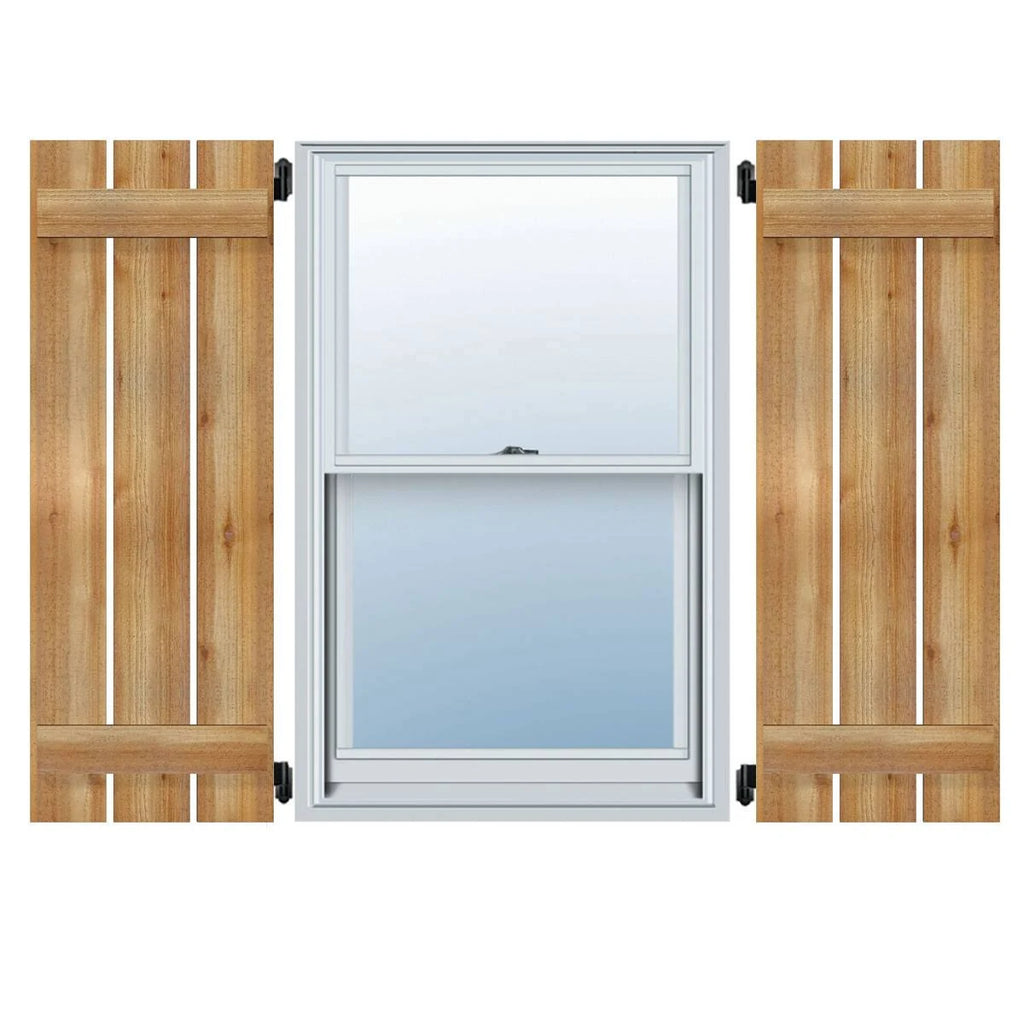 Rough Sawn Board-n-Batten Shutters E7649