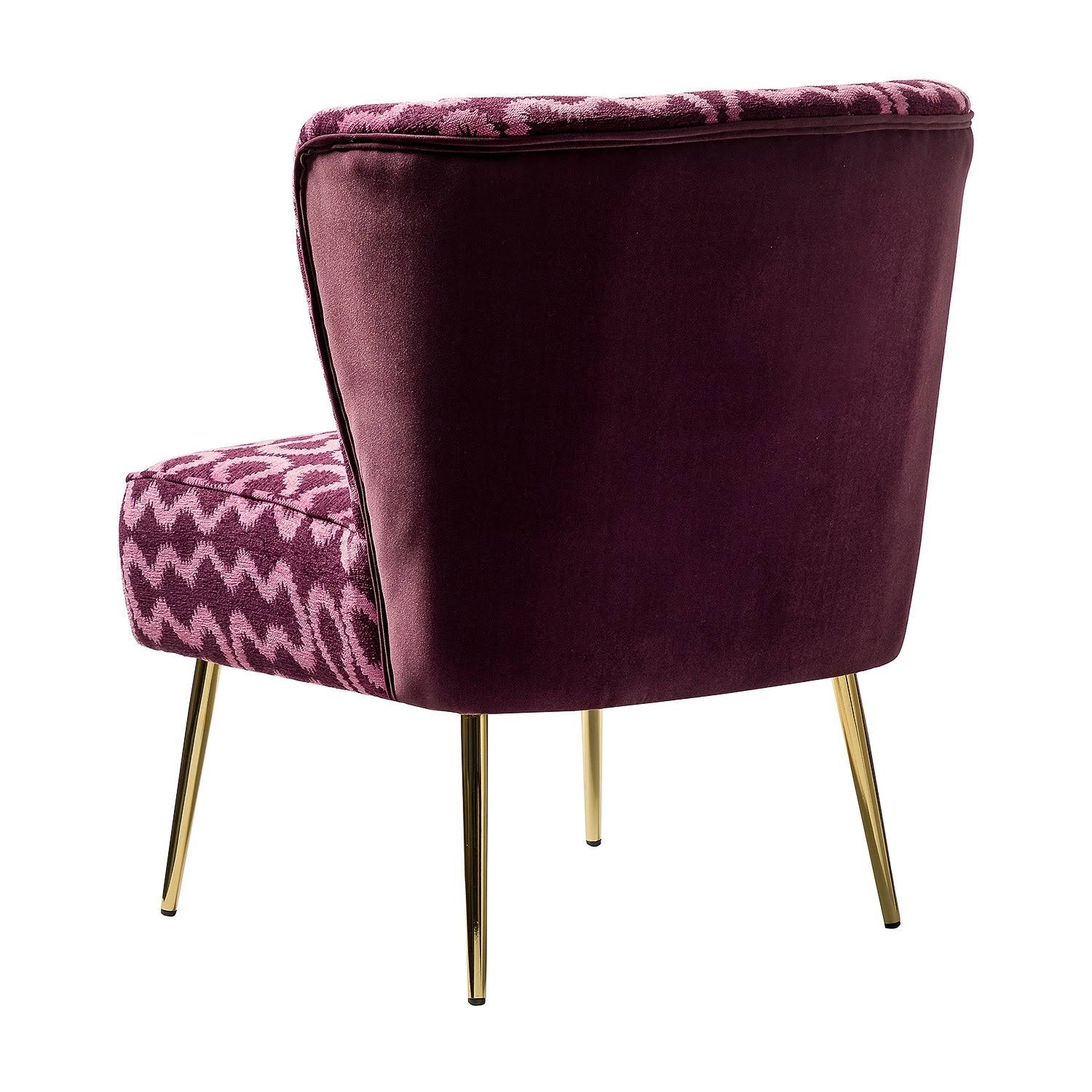 Purple Tufted Side Chair C895