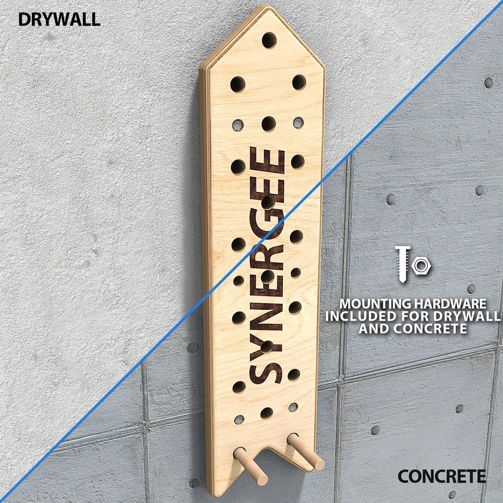 Peg Board for Pull Up, Rock Climbing, Parkour, and Fitness R892