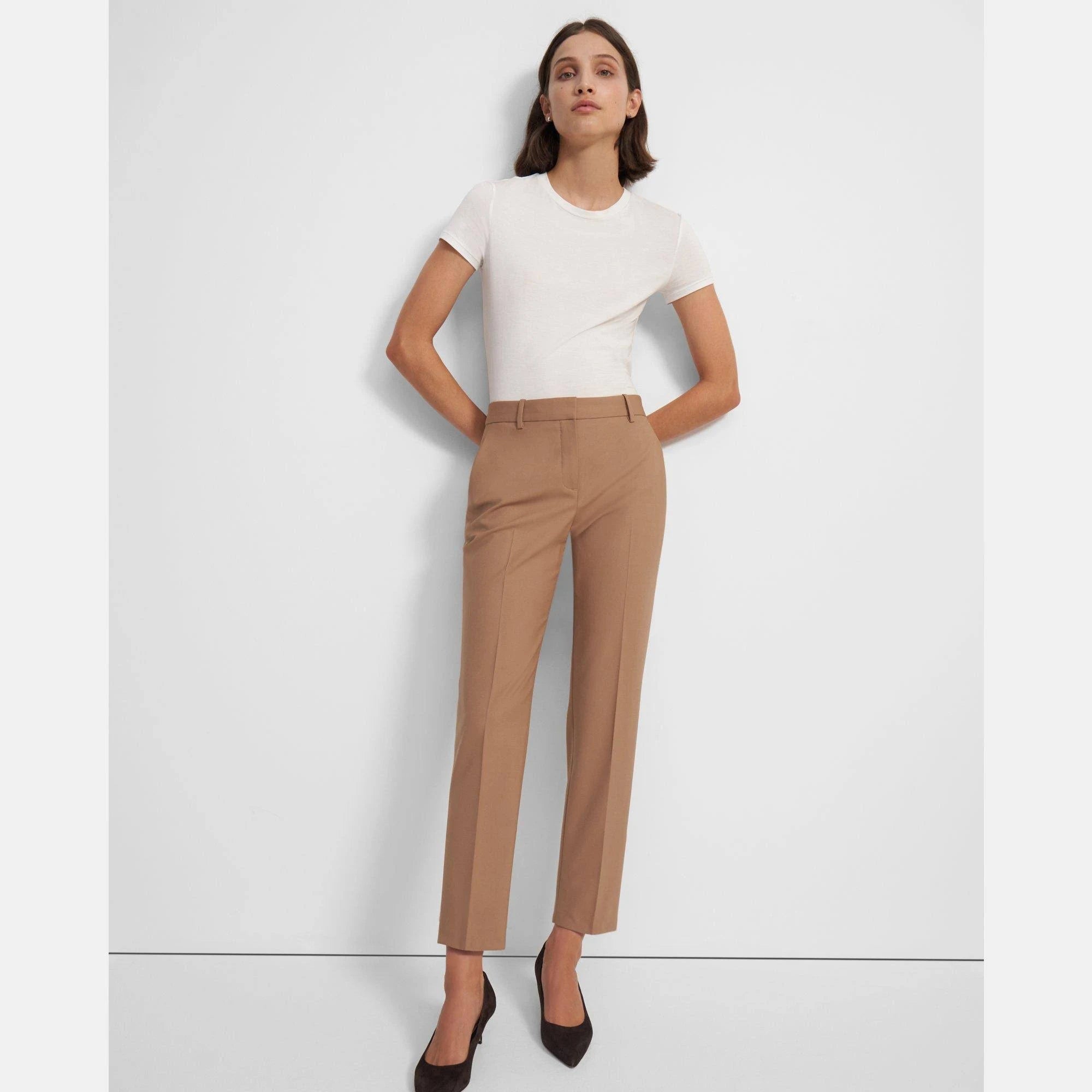 Beige Wool Treeca Pant O6176