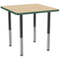 Square T-Mold Adjustable Activity Table with Super Leg C6772