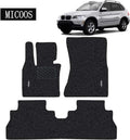 Black Waterproof Heavy Duty Car Floor Mat Set Pack of 2 O8745