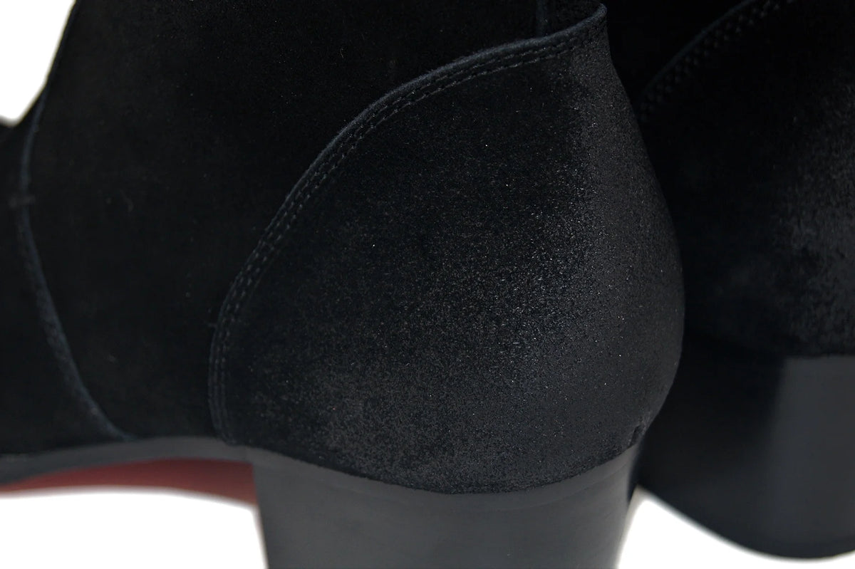 Black Suede Chelsea Boots N300807