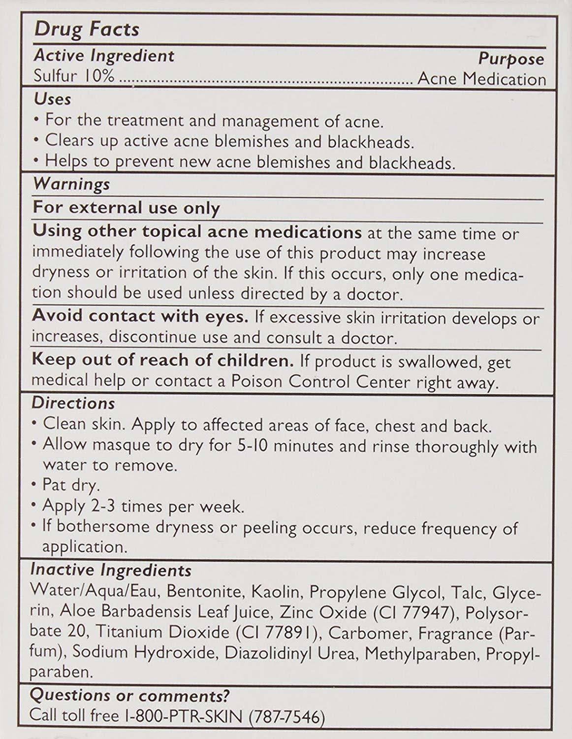 Therapeutic Sulfur Masque - 5 oz N204