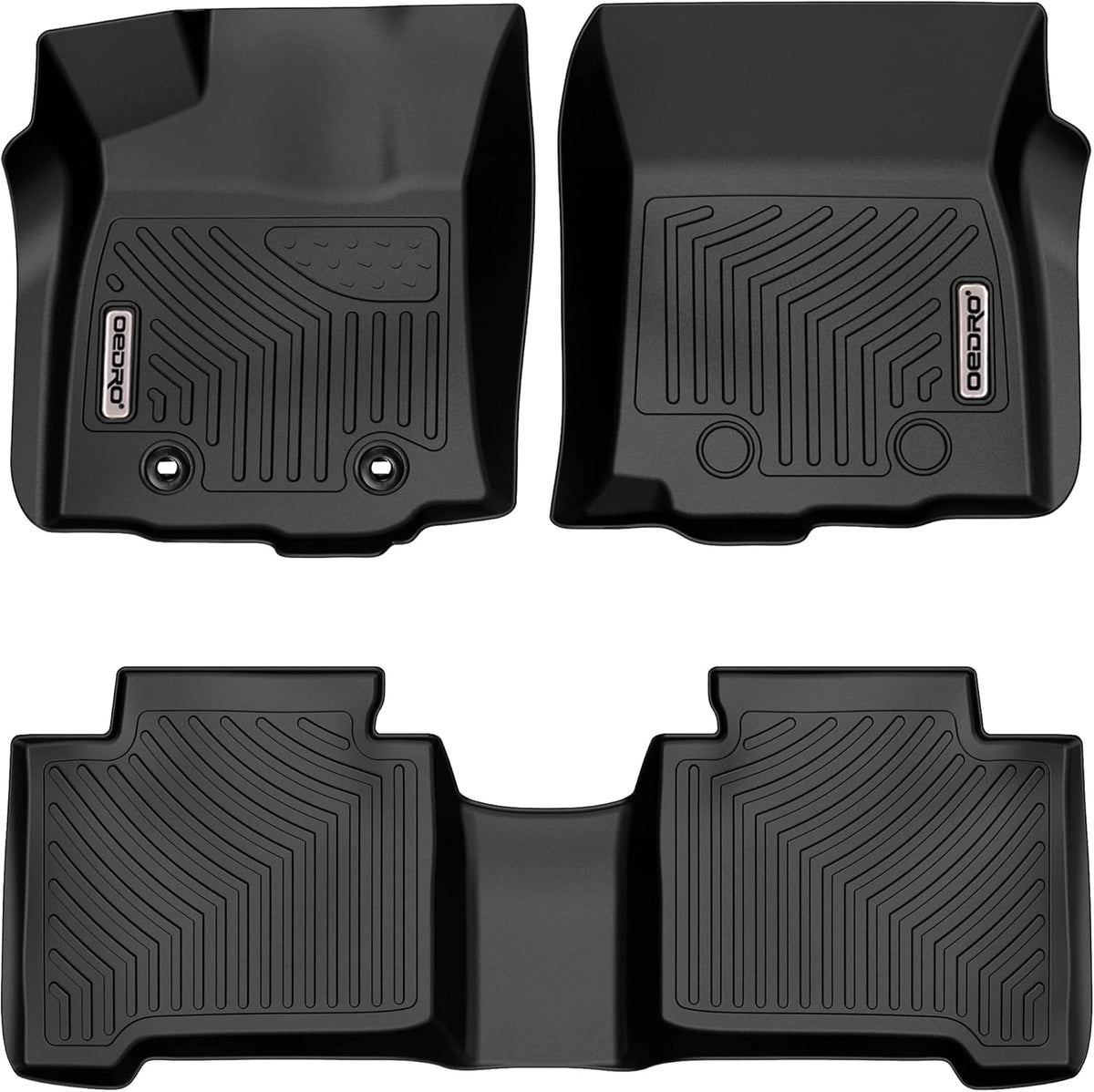 Black TPE Floor Liner Set for Toyota Tacoma Double Cab X48794