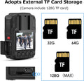Police Body Camera with Audio, 128GB, 2 Batteries and Charging Dock Station P48479