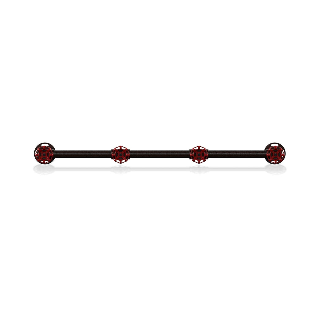 Sand Black Industrial Wall Coat Rack H235