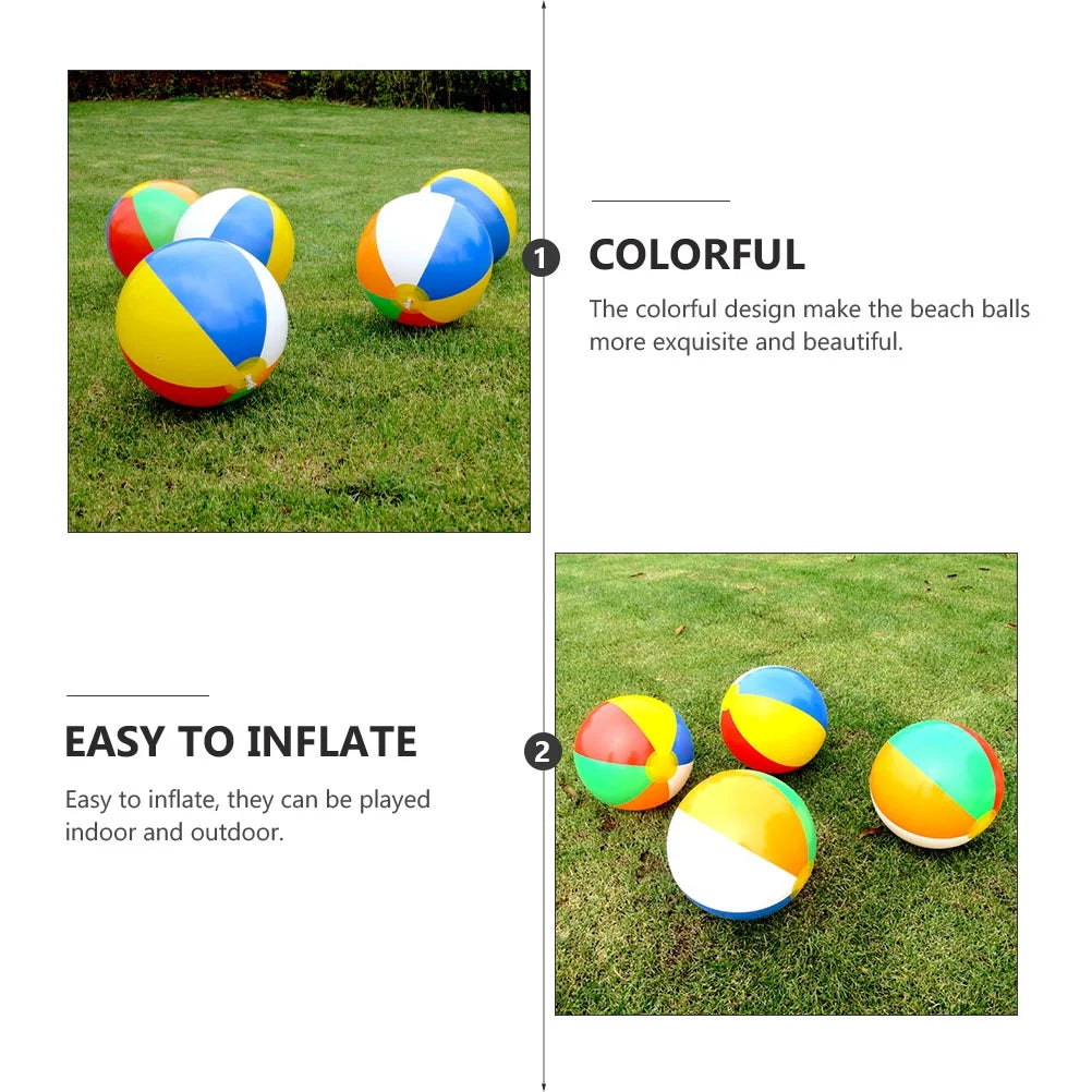 3Pcs Inflatable Beach Ball Pool Water Toy U8170