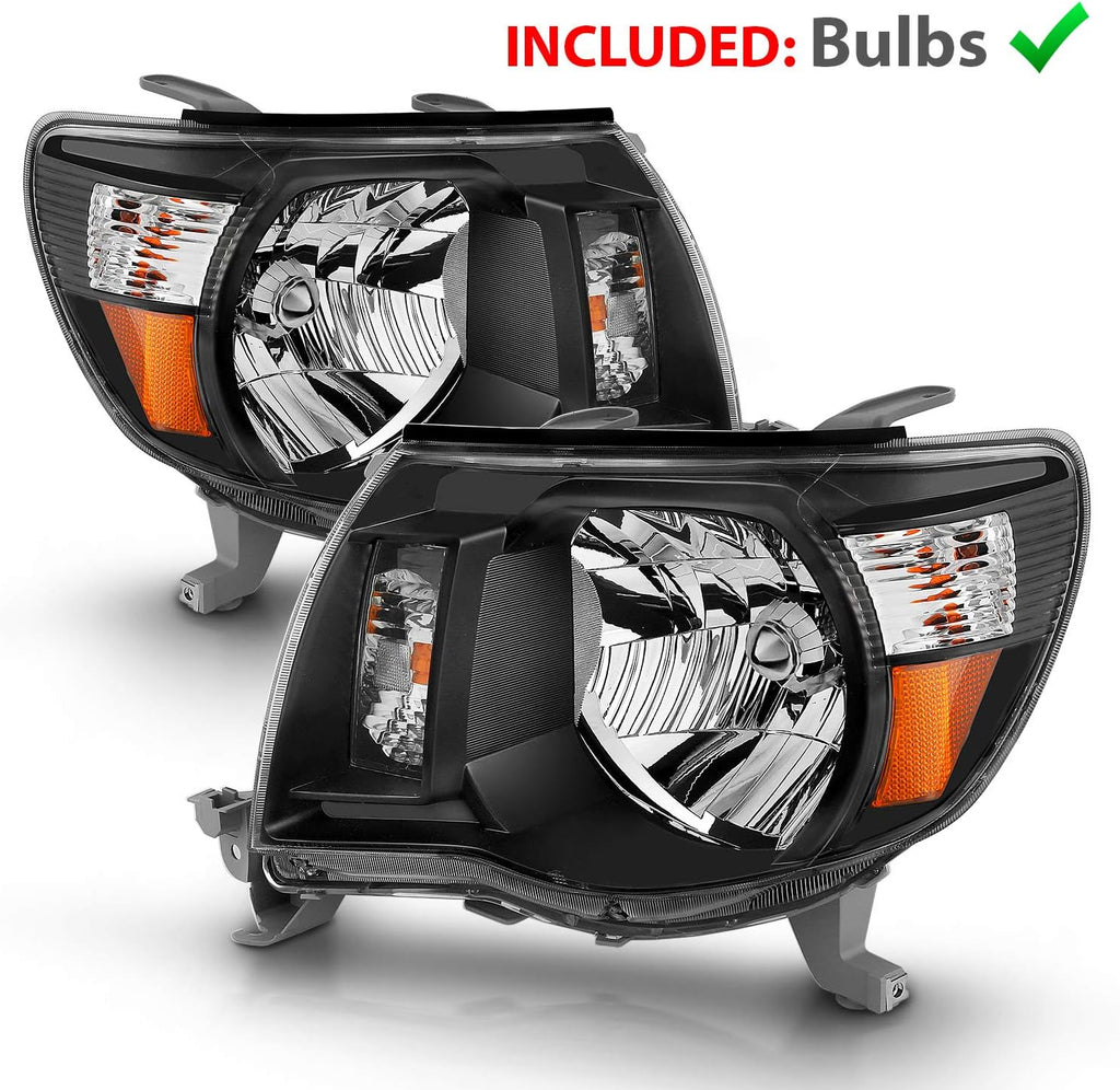 Chrome Replacement Headlights Pair for Toyota Tacoma Pickup E6537