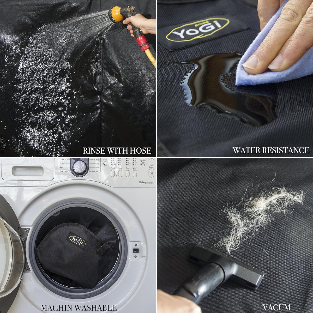 Waterproof Nonslip Dog Seat Cover for Back Seat Q175